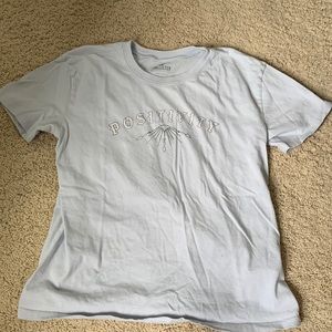 blue hollister oversized tee